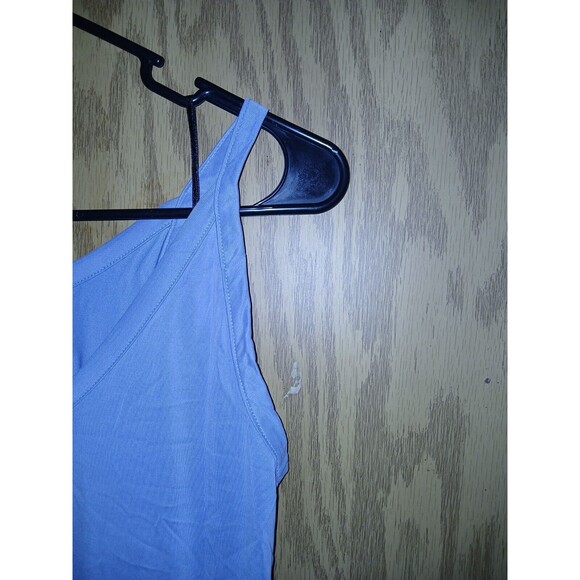 Double Zero Lovely Large Dress Womens Size Large Blue Sleeveless Side Slits - Picture 4 of 12